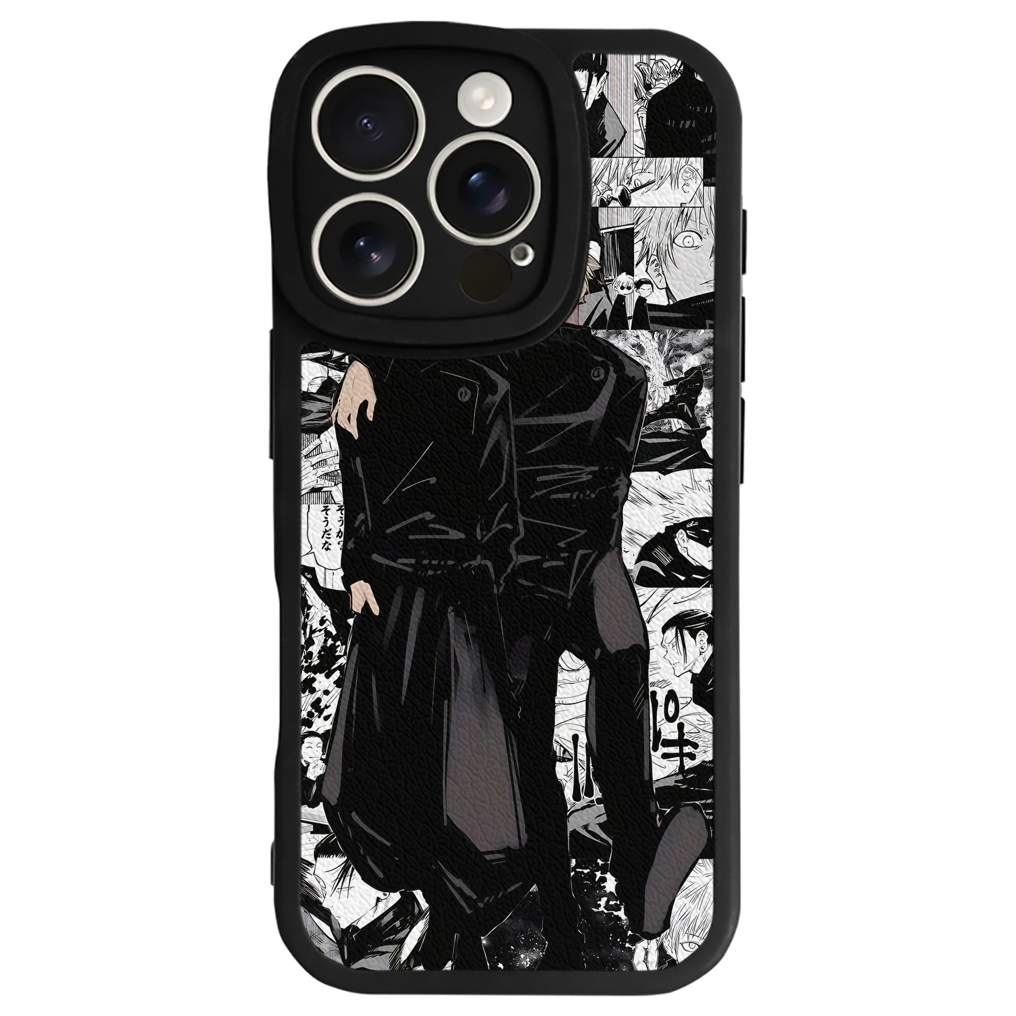 （画像用） 呪術廻戦 Jujutsu Kaisen 【iPhone 16シリーズ対応】シリコンスマホケース（レザー調） 材質：シリコン